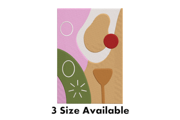 Abstract Modern Art Embroidery Design