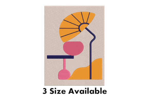 Abstract Modern Embroidery Design