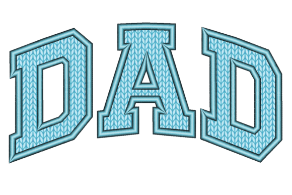 Dad Applique Embroidery Design