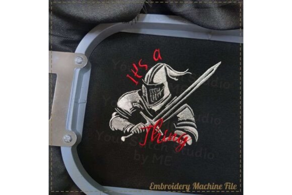 Knight Embroidery Design