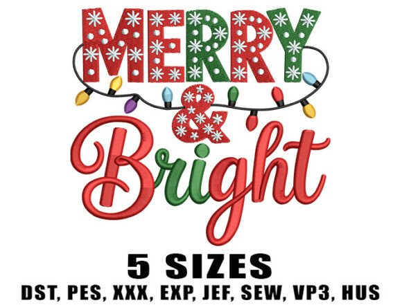 Merry Christmas Cozy Embroidery Design