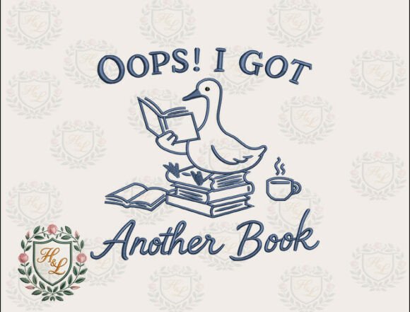 Oops I Got Another Book Embroidery Files