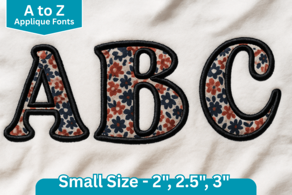 Royal Patch Applique Embroidery Font