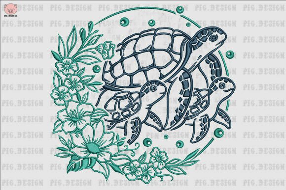 Sea Turtle Embroidery