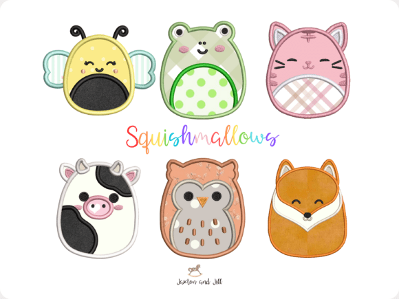 Squishmallow Embroidery Design Bundle