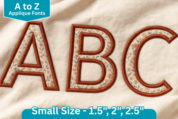 Tower Applique Embroidery Font