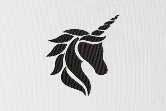 Unicorn Head Embroidery Design