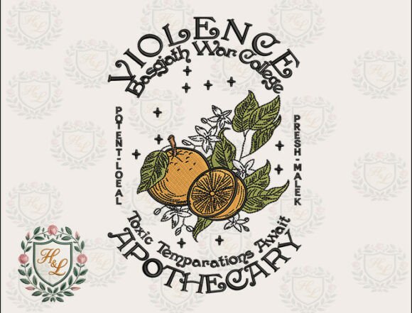 Violence Apothecary Embroidery Files